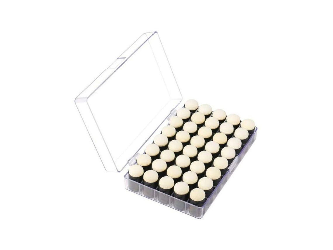40 Esponjas para Pintura com Caixa de Armazenamento, Kit de Pintura para Cartões e Artesanato