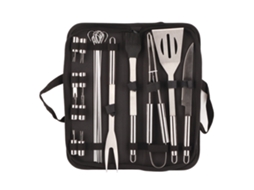 Conjunto Ferramentas Churrasco LAXISCREED 20 Peças Inox