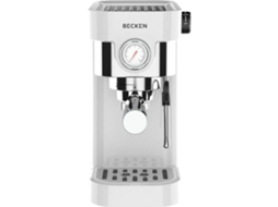 Máquina de Café Manual BECKEN BCMS9308 (Outlet Caixa Aberta - 20 bar - Café Moido - Branco)