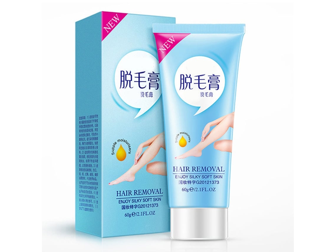 Creme Depilatório Natural Para Axilas, Braços, Pernas E Corpo Com Aloe E Vitamina E