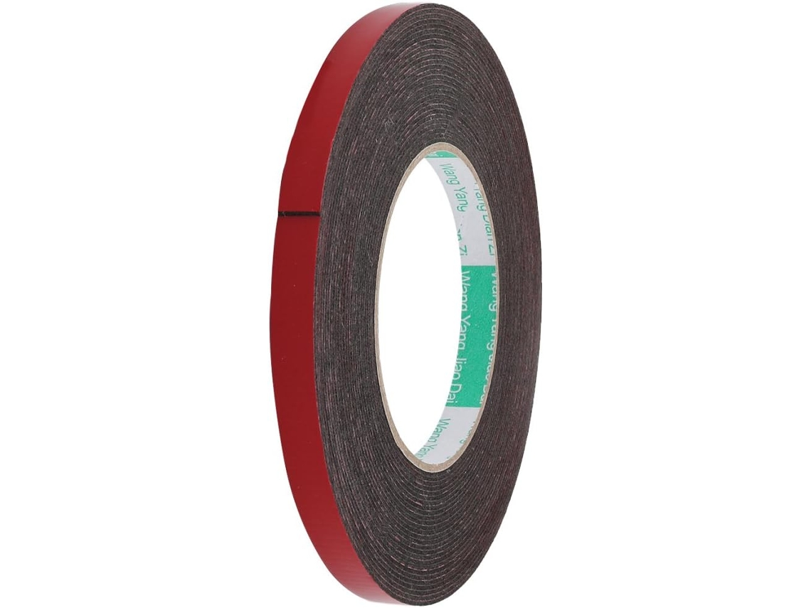 Fita Adesiva Dupla Face de Espuma Antichoque para Vedação de Portas, 10x1mm, 5m de Comprimento CHABERLU