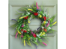 Corona De Flores Silvestres De Texas Para Pared