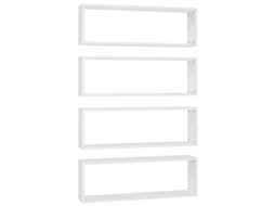 Wall Shelf, Wall Shelves Vidaxl Branco Madeira Processada (80 X 15 X 26.5 Cm)