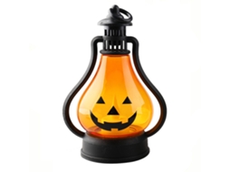 Lanterna de Abóbora Halloween Mini com Vela Led Decorativa para Mesa e Suspensão | S/MARCA