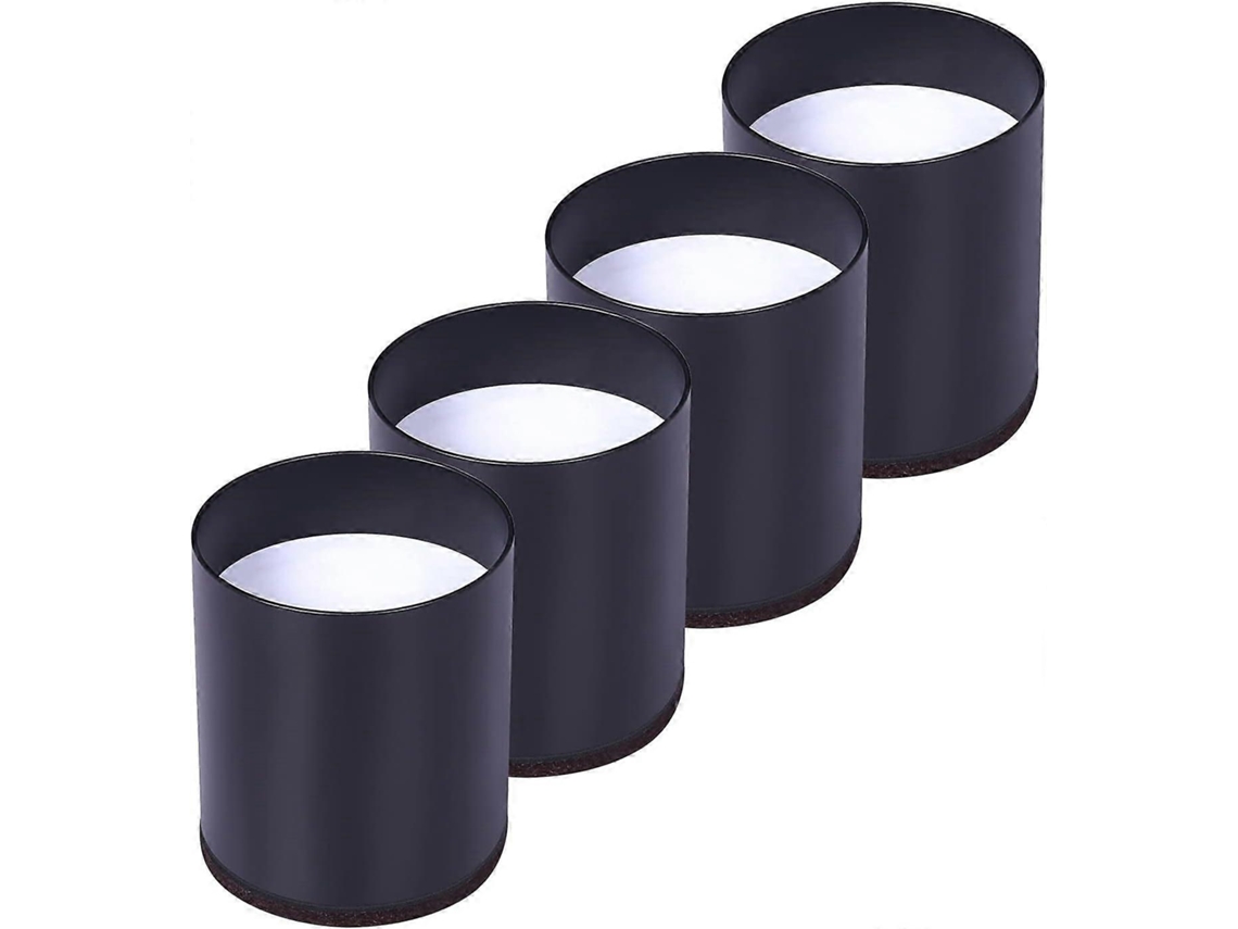 4 Peças Extensores De Pernas De Cama De Aço De Fibra De Carbono, Elevadores De Móveis Aumentam A Altura Slowmoose