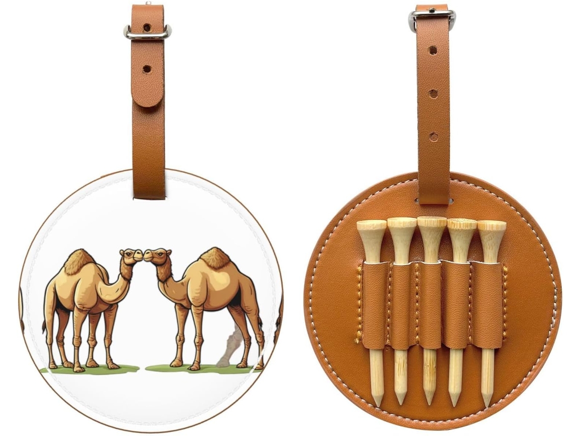 Bolsa para Tees de Golfe Two Camels, preta | S/MARCA