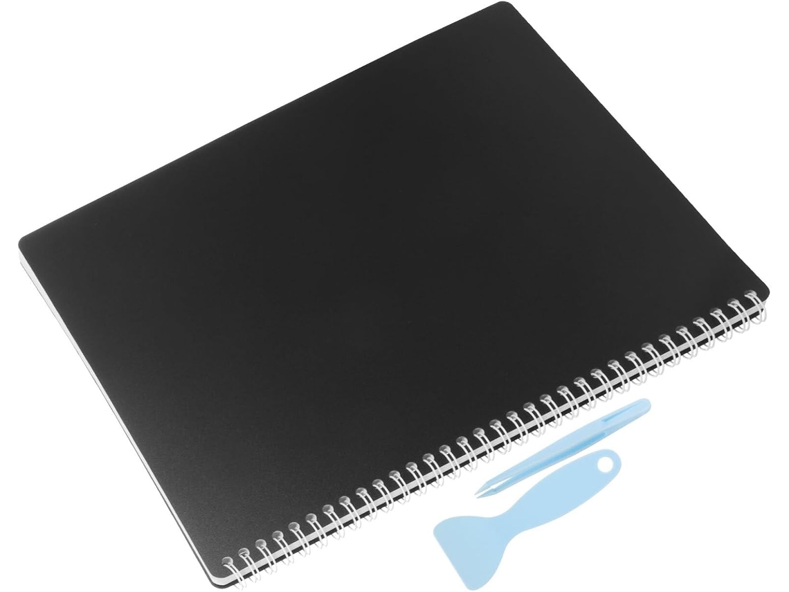 Levemolo Álbum Autocolantes Reutilizáveis Grande Formato Classeur De Rangement Para Gommettes Carnet Vierge