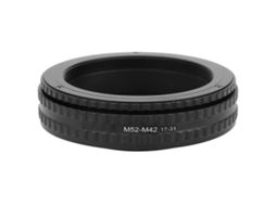 Adaptador Helicoidal Ajustável De Foco Para Câmera Newyi M52‑m42 Tubo De Extensão Macro 17‑31mm