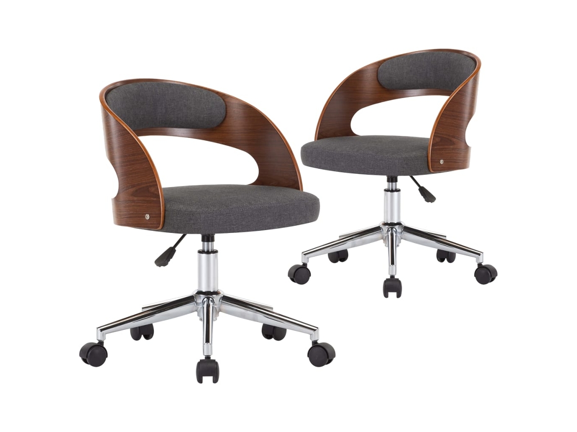 Dining Chair, Dining Chairs Vidaxl Cinzeto Tecido (n/a)