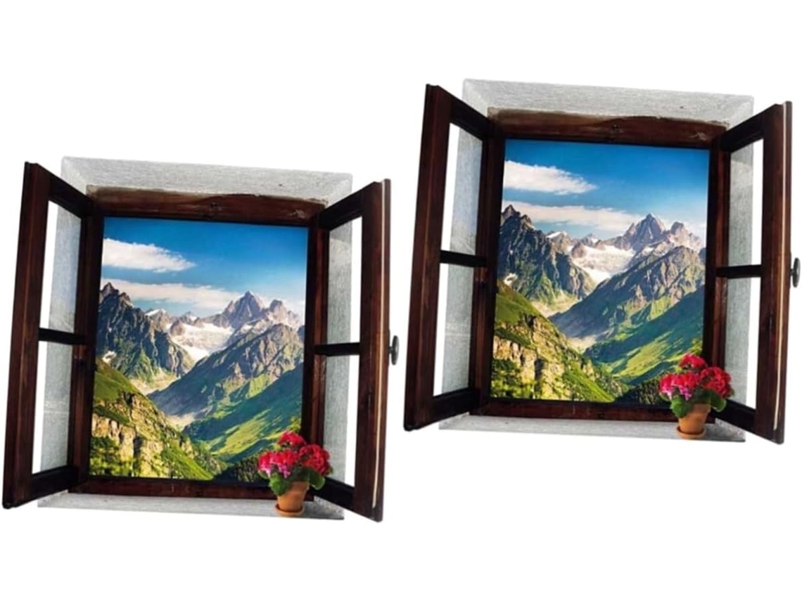 Conjunto De 2 Adesivos De Parede 3d Para Decoração De Ambientes