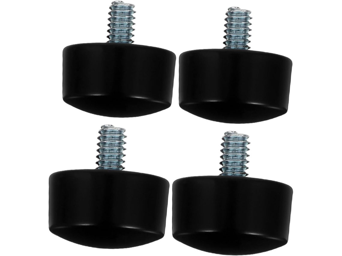 Ponteiras Para Varão De Cortina, Cilindro Preto De 19 Mm, Com Rosca, Fechamento Decorativo Resistente, Para Sala De Estar