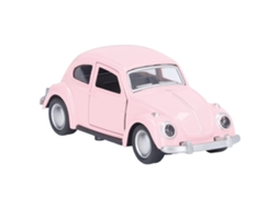 Mali modelo de Carro de Metal Diecast 1:36 com Função de Retorno Brinquedo para Crianças Rosa Claro