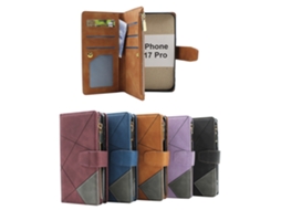 Capa Carteira De Luxo Tamanho Xl Para Iphone 17 Pro