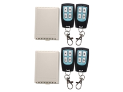 Interruptor De Controle Remoto Sem Fio Rf De 4 Canais, 12 V Cc, 200 M, Com 4 Transmissores E 2 Receptores.