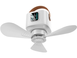 Ventilador de Teto Pequeno para Camping, Tanto em Ambientes Internos Quanto Externos, com Luz Led. SFUSHOS