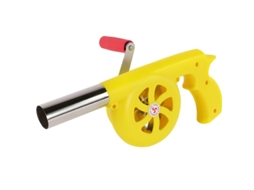 Queimador de mão para churrasco de piquenique, soprador de mão (amarelo)