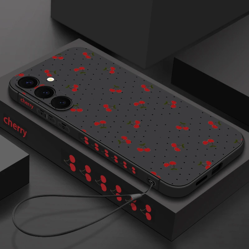 (pulseira Preta) Capa Magnética Para Samsung Galaxy S22 Cherry, Carregamento Sem Fio Magsafe
