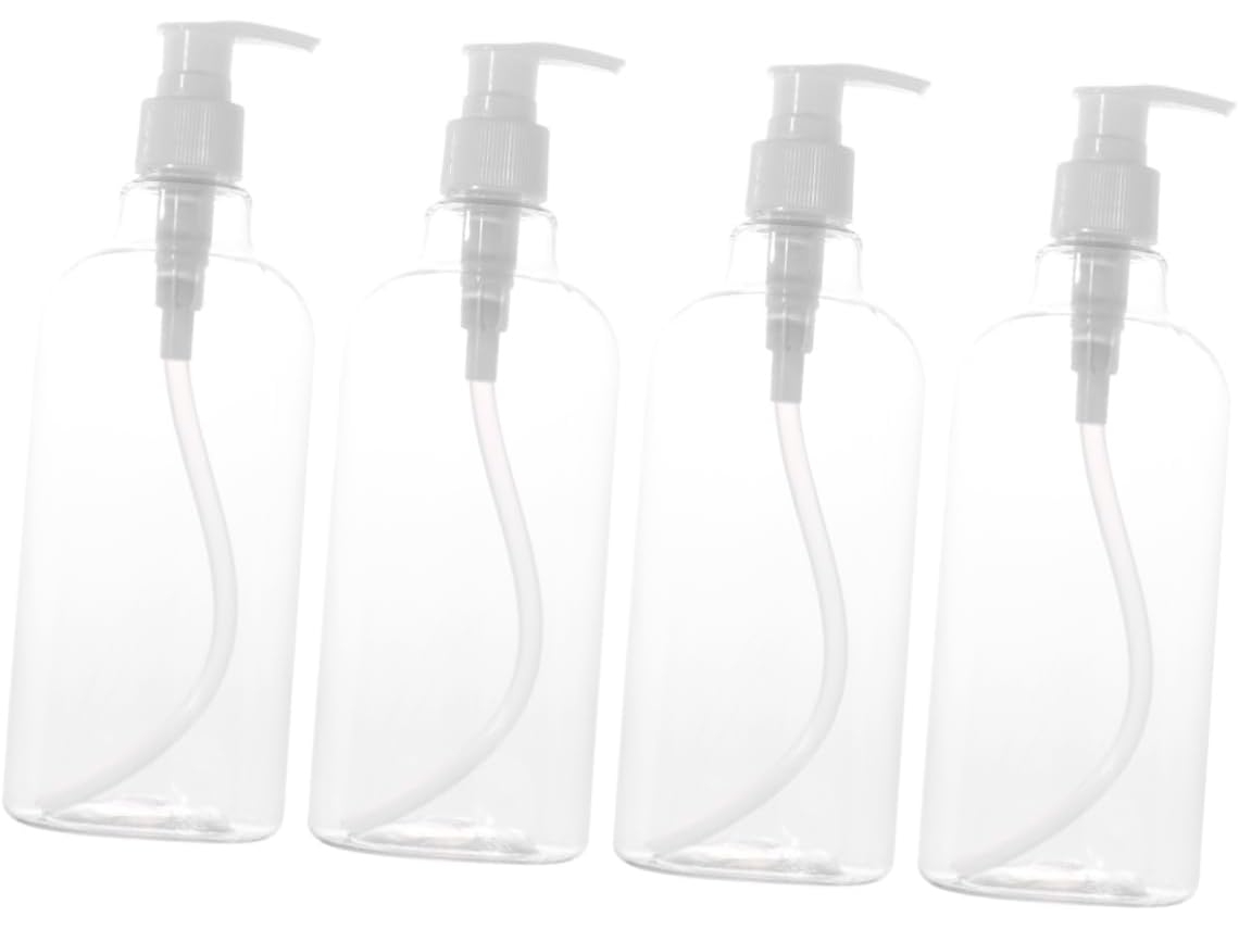 De 4 Frascos Para Shampoo Com Bomba Recarregável, Dispensador De Sabonete Líquido.