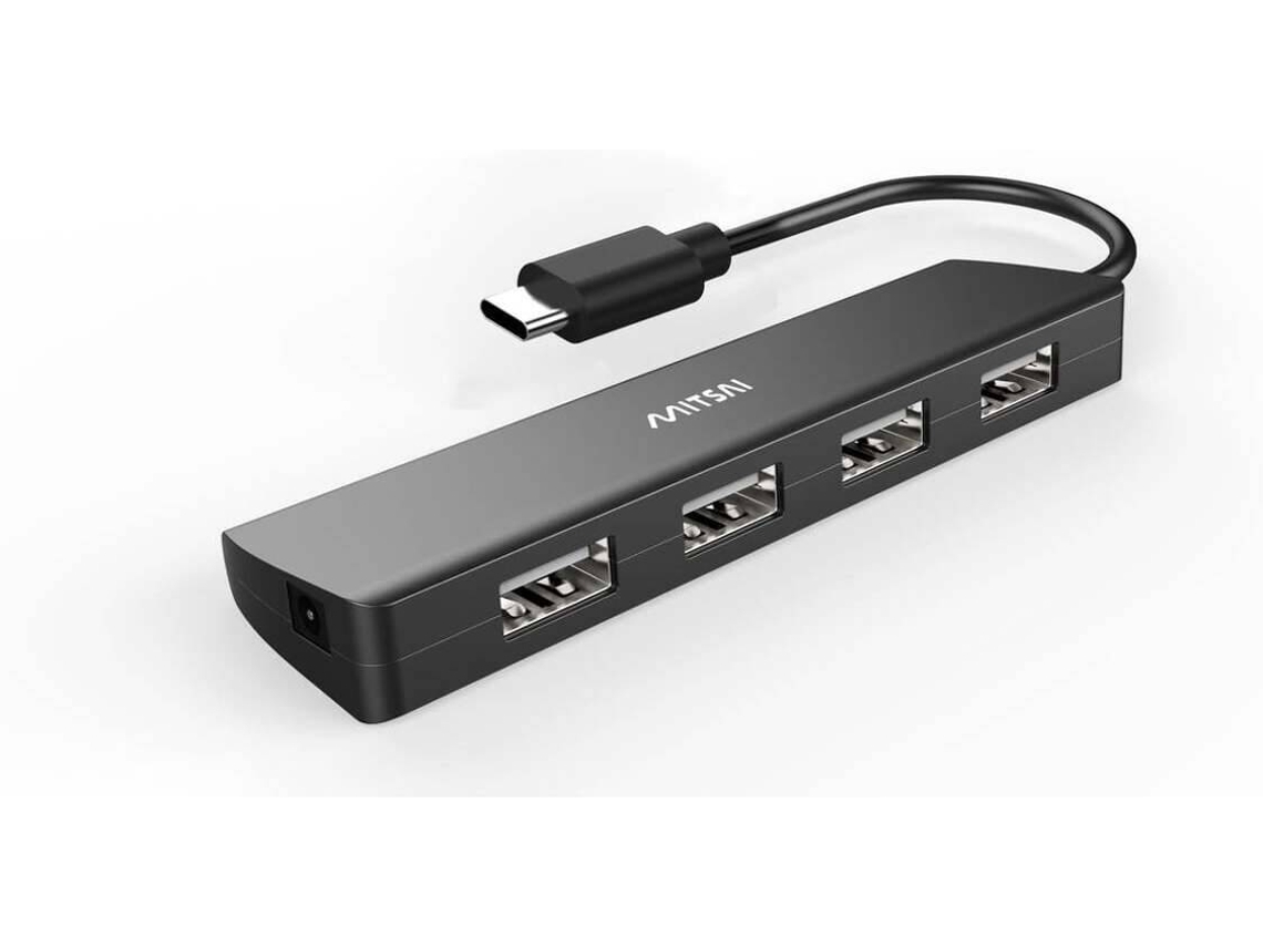 Hub MITSAI 4 Portas (Outlet Caixa Aberta - USB-C - 4 USB)