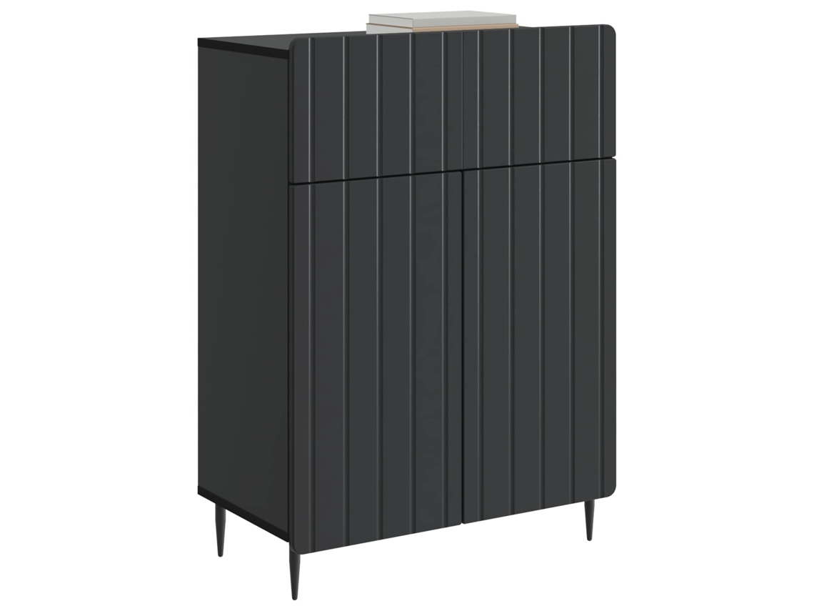 Buffet com gaveta preto 66x34,5x92 cm madeira MAISON EXCLUSIVE