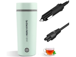 Chaleira De Viagem Mini 350ml, Aquecedor De Caneca Em Aço Inoxidável 304 Portátil, Chaleira 3 Em 1 Para Chá, Café E Leite Infantil (verde Car 12v)