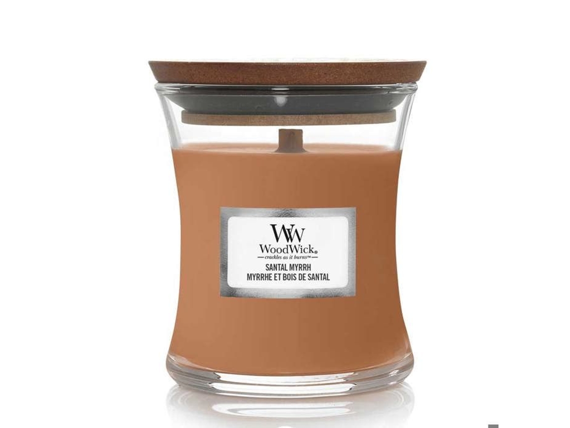 Vela Clessidra Mini Sândalo Myrrhe 20 Horas De Queima Vidro Marrom