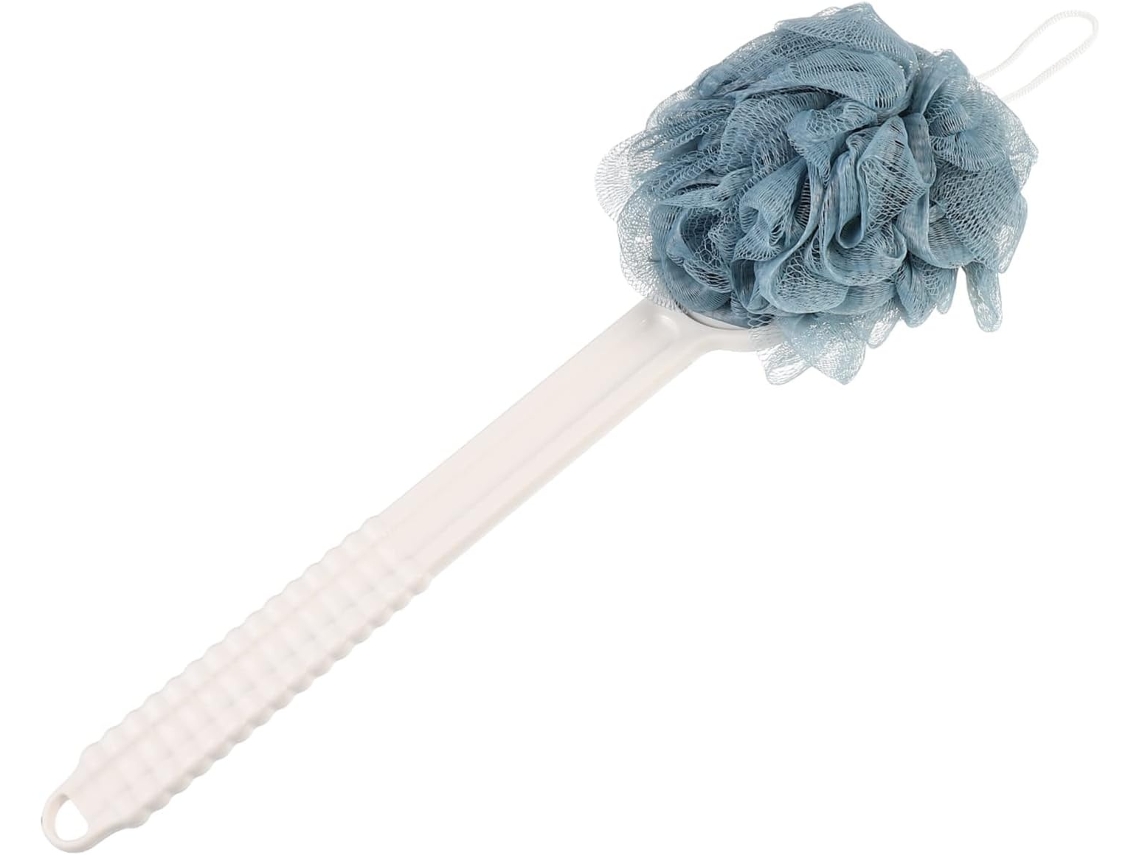 Lurelia Acessório De Duche Com Escova De Silicone Para Banho, Cabo Longo, Cerdas Macias E Pega Ergonómica, Uso Diário Suave