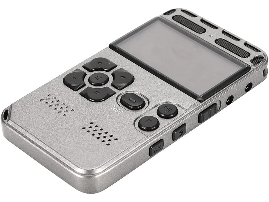 Yctze Gravador Vocal Numérique Profissional, Super Rédução Bruto, Tela Lcd Couleur 2,0 Pouces, Memória 8 Go,