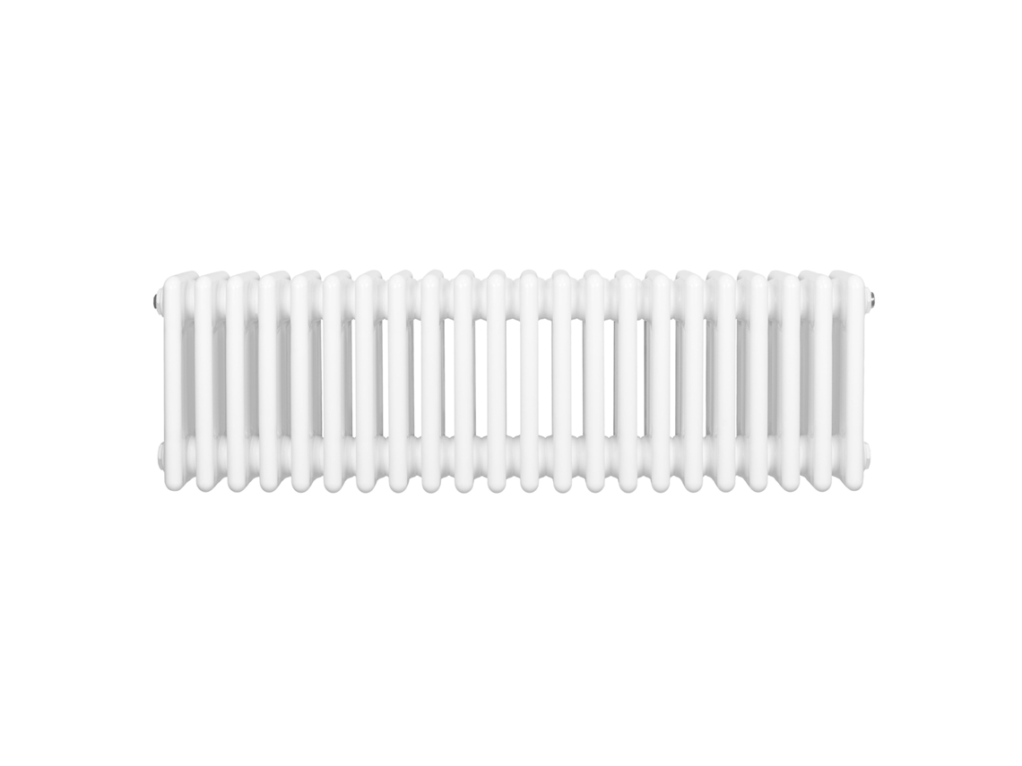 Radiador Horizontal 4 Colunas 300x1010 Mm - Branco, Aço Carbono 1.5 Mm, 1114 W, Alta Eficiência, Fácil Instalação,