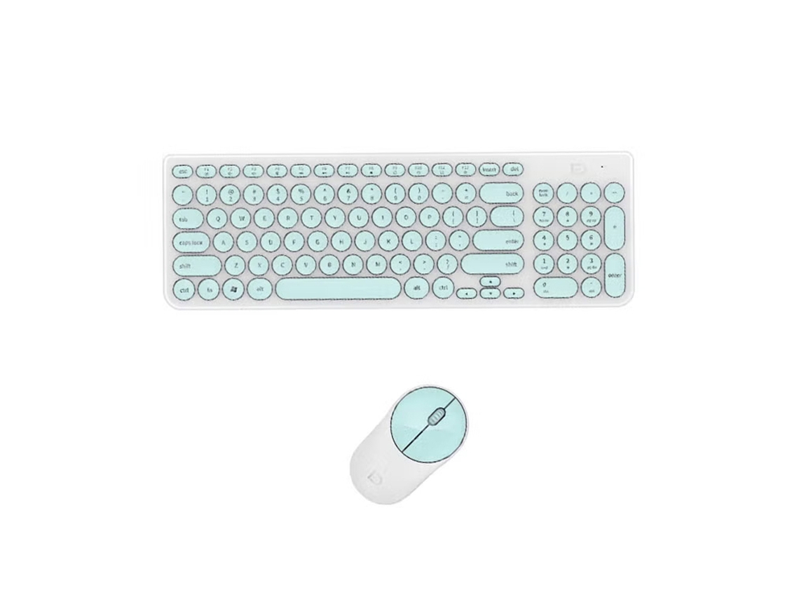 Teclado e Mouse Sem Fio LAXISCREED Verde