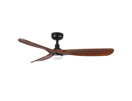 Rowind Ventoinha De Teto Preta/nogueira Escura Com Luz Ã˜120 Cm Ventyly