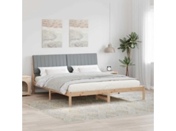 Vidaxl Estrutura Da Cama Com Cabeceira Castanho 180 X 200 Cm