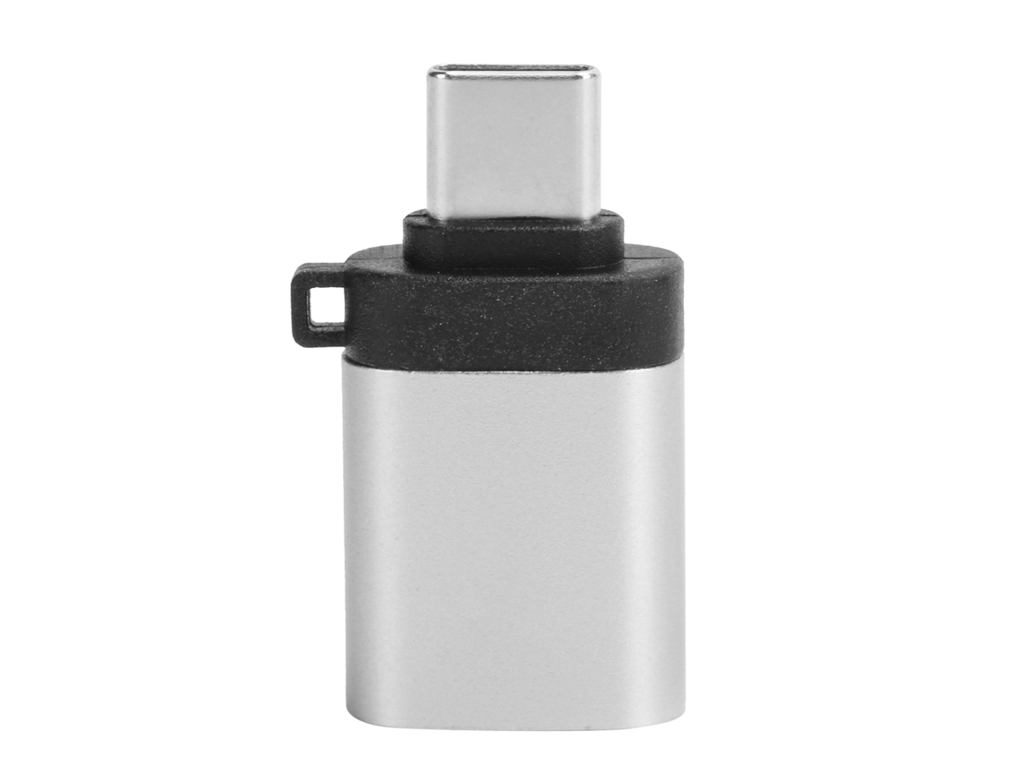 Adaptador Usb 3.0 Hembra a Tipo C Con Carga de Datos Otg, Plug And Play, Aleación de Aluminio, Plateado