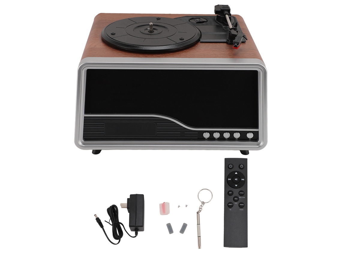 Toca Discos Com Controle Remoto Sem Fio E Bluetooth