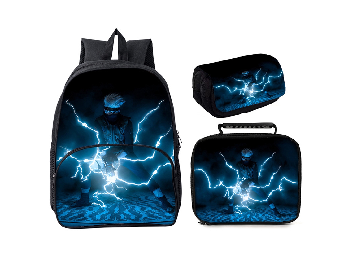 Naruto Conjunto de Três Peças Estilo Bolso Redondo de 16 Polegadas 1 BRILVIBERA