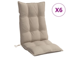Highback Chair Cushion, Highback Chair Cushions Vidaxl Cinzento-acastanhado Tecido (n/a)