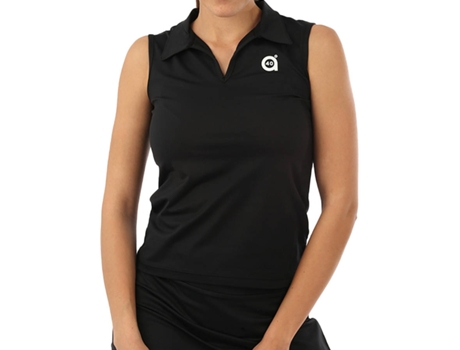 Polo para Mulher A40GRADOS SPORT & STYLE Plomo Preto para Ténis ou Padel (L)