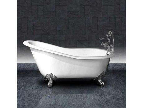 Banheira de Ferro Ashford 156 cm Pernas Cromadas ROGIER & MOTHES