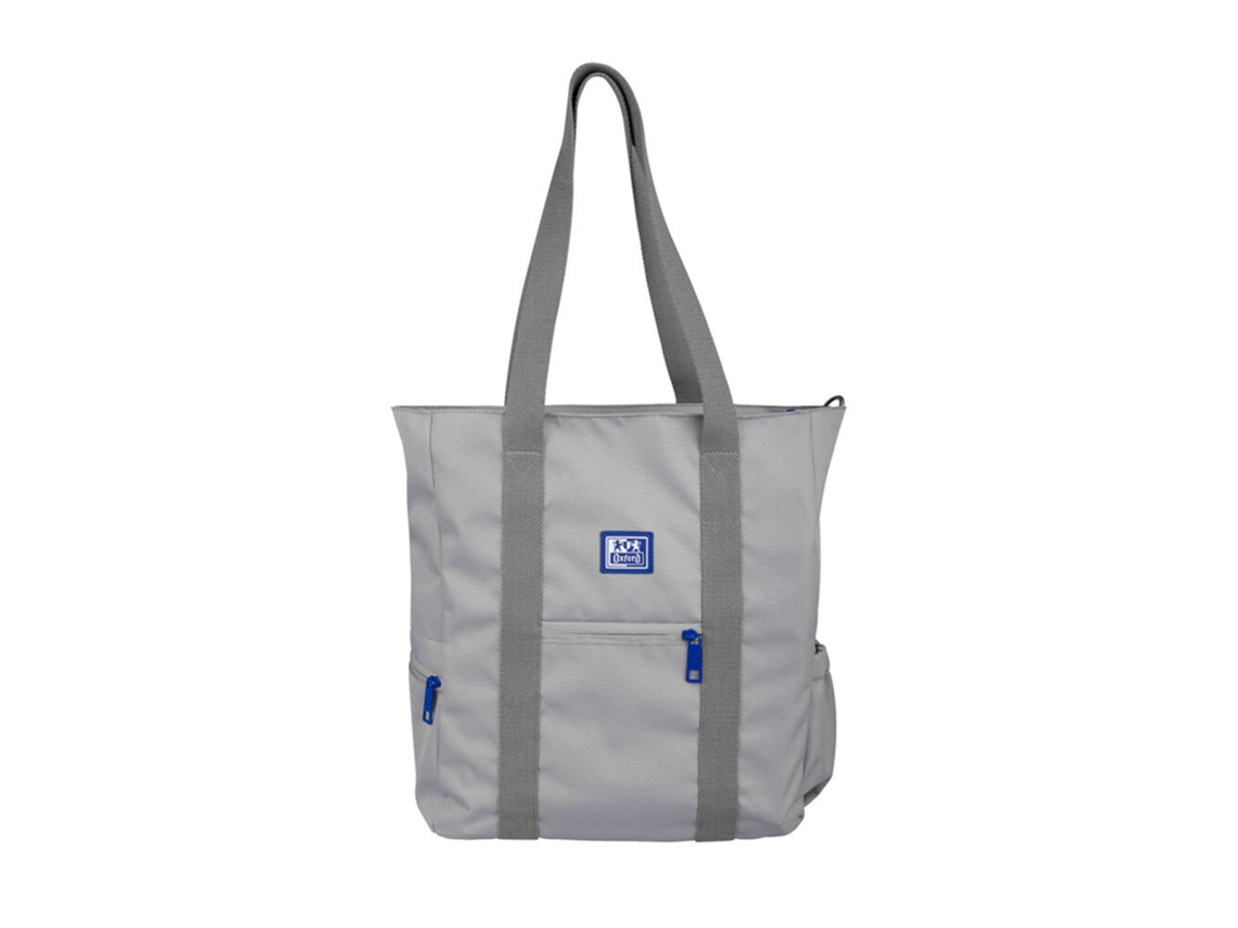 Tote Bag OXFORD B-trendy Cinza 38x31x12cm 400183033