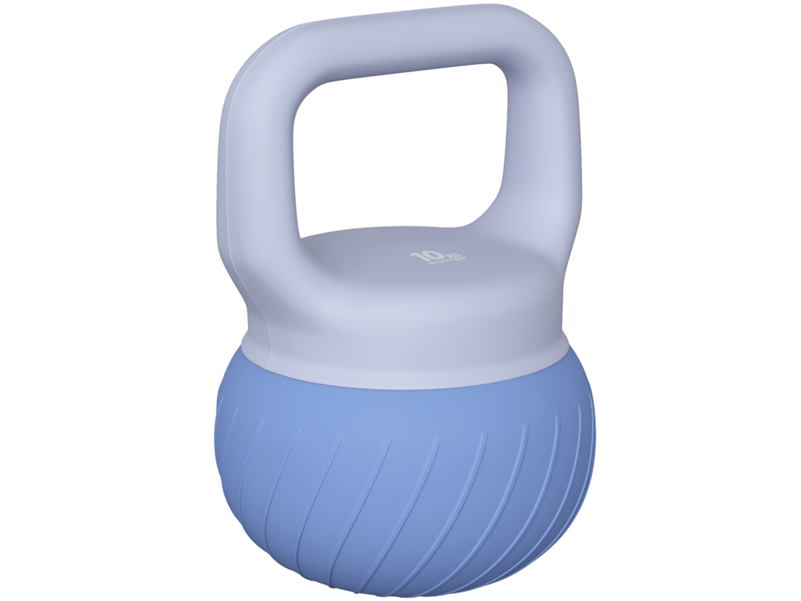 Halter para Kettlebell de 10 kg com Alça Ergonômica Antiderrapante. Musculação. Treinamento. Azul Ge