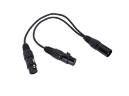 Aetheria cabo Divisor Xlr Macho para Duas Fêmeas Forma Y 3 Pinos Adaptador Balanceado 30cm