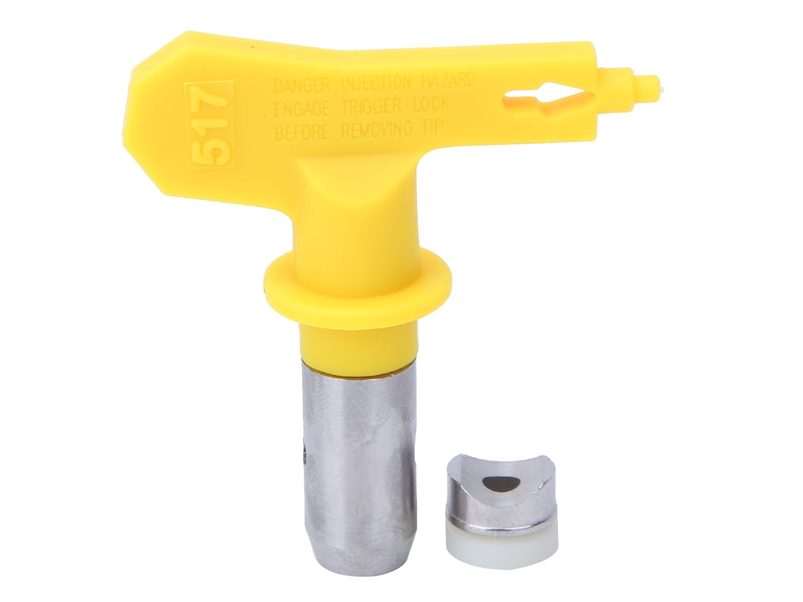 Kit De Boquilla De Pintura Amarilla Universal De Alta Presión Punta 517 Para Pulverizador Sin Aire