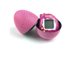WalshLXq Máquina de Jogo Portátil e Divertida com Bichinho Virtual Digital para Crianças, com Estojo em Formato de Ovo Rosa