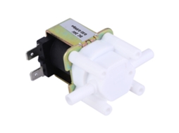 Válvula Solenoide Laxiscreed 24v Dc 1/4" Com Conexão Rápida Para Purificadores De Água