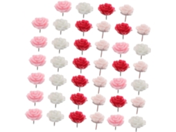 Conjunto De 120 Tachinhas Decorativas Cortiça Com Formato Flor Em