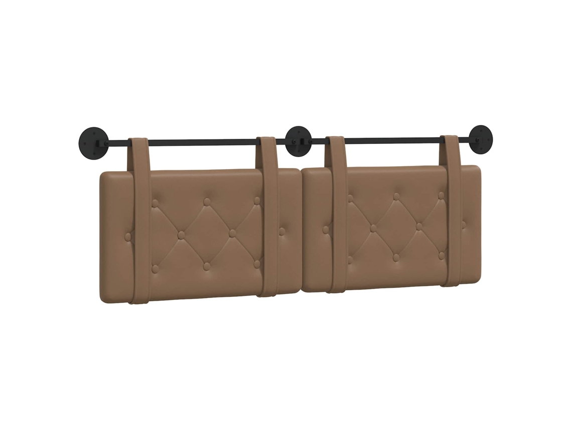 Conjunto 1 Cabeceira Vidaxl Castanho Couro Sintético (130 X 55 X 5 Cm)