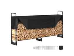 Rack de Lenha Externo com Tampa 102 X 14,2 X 46,1 Polegadas