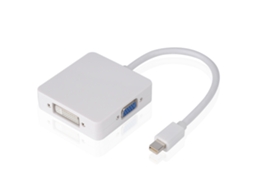 Thunderbolt Mini Displayport Adaptador Hdmi Dvi Vga 3In1