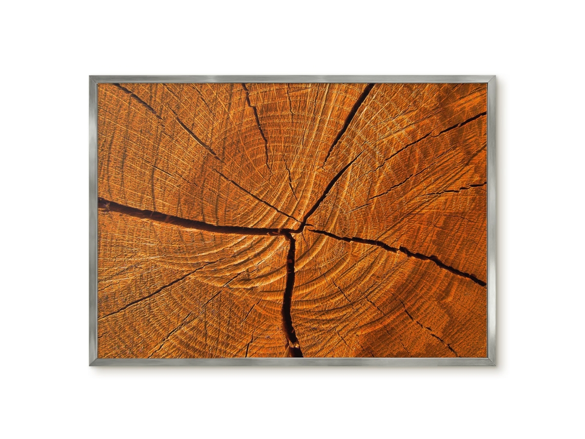 Quadro de parede magnético com textura cinza para escritório Espelharte (70x50 cm)