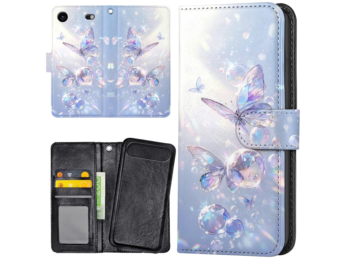 Capa Carteira/capa Com Borboletas Para Iphone 17 Air